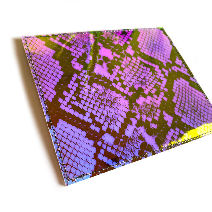 Vaccine Card Holder | holographic snakeskin