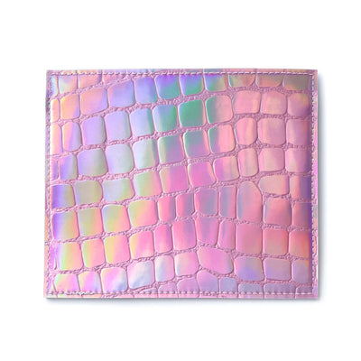 Vaccine Card Holder | lilac holographic croc