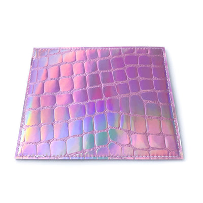 Vaccine Card Holder | lilac holographic croc