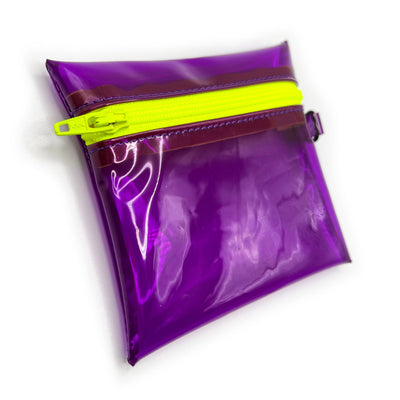 Transparent Purple Coin Pouch