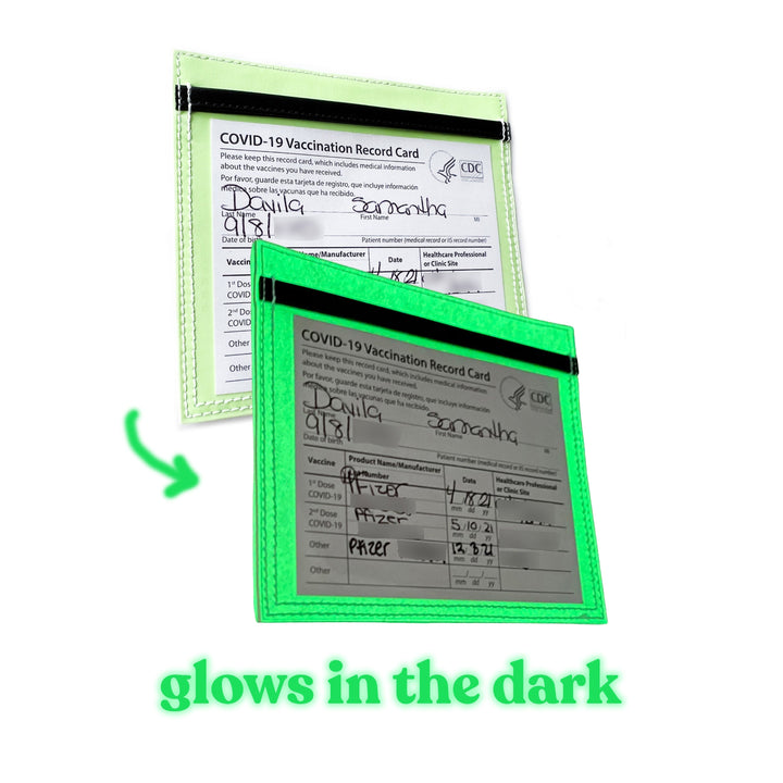 Vaccine Card Holder | glow-in-the-dark