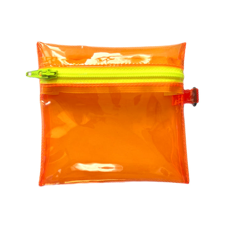 Transparent Coin Pouch | neon orange