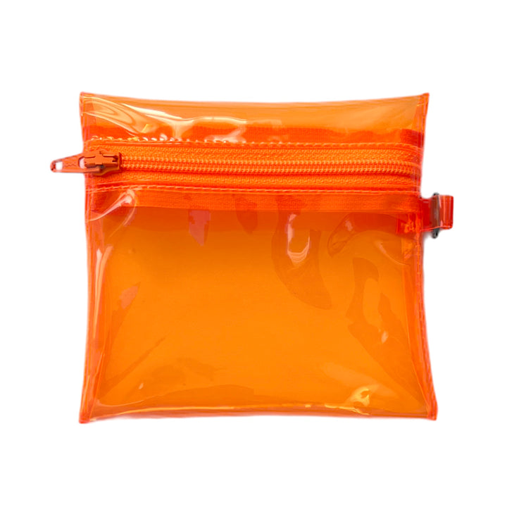 Transparent Coin Pouch | neon orange