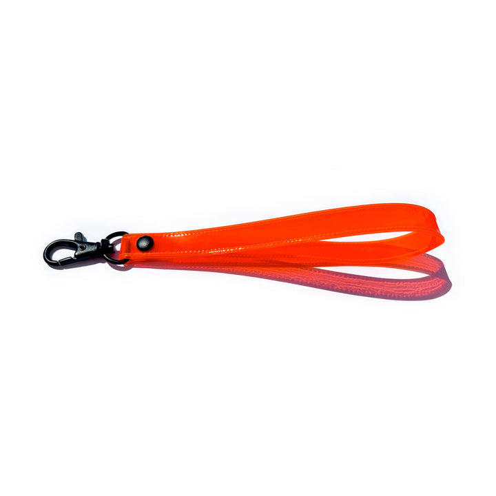 Transparent Vinyl Wrist Strap | neon orange