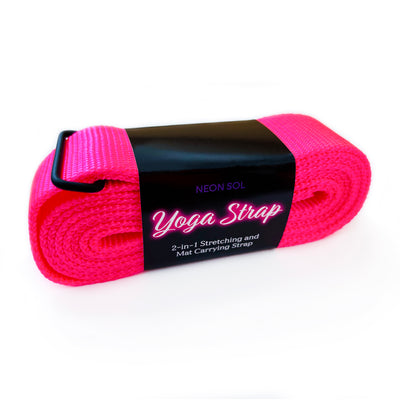 2-in-1 Yoga Strap | neon pink
