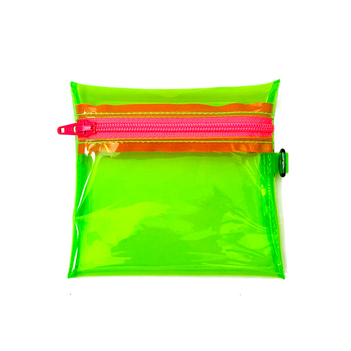 Transparent Coin Pouch | neon green