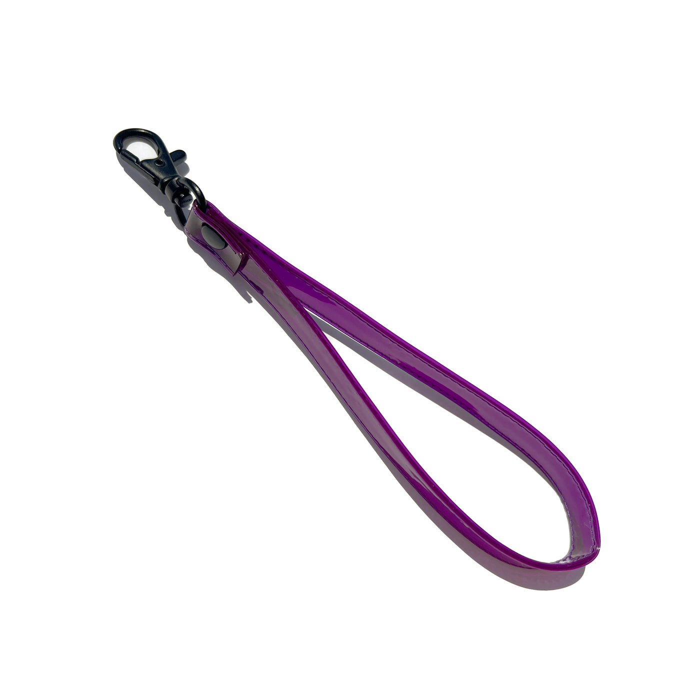 Transparent Purple Wristlet Pouch
