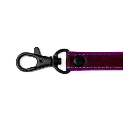 Transparent Purple Wristlet Pouch