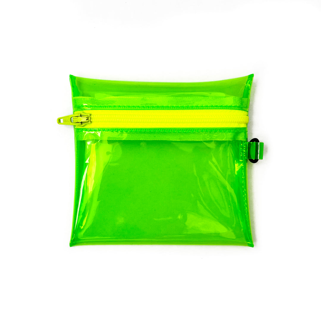 Transparent Coin Pouch | neon green